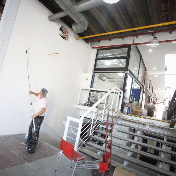 Obras en la sede de Boedo